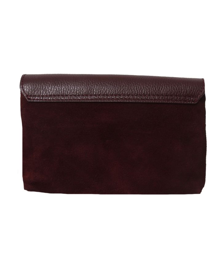 Jolie clutch in suéde & leer 