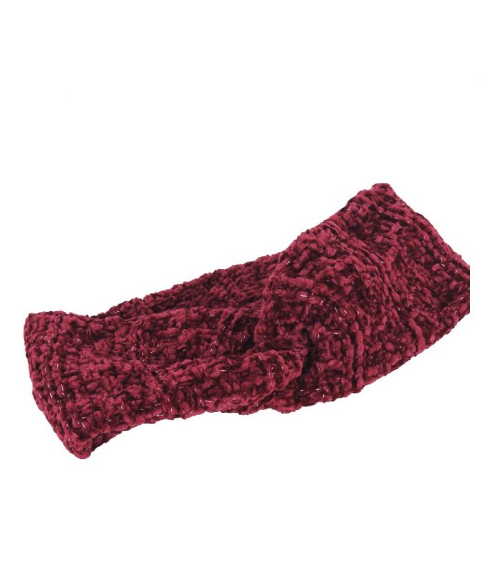 Effen cross haarband in rood