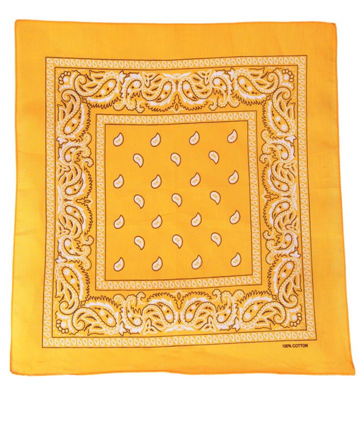 Boerenzakdoek / bandana in warm oranjegeel