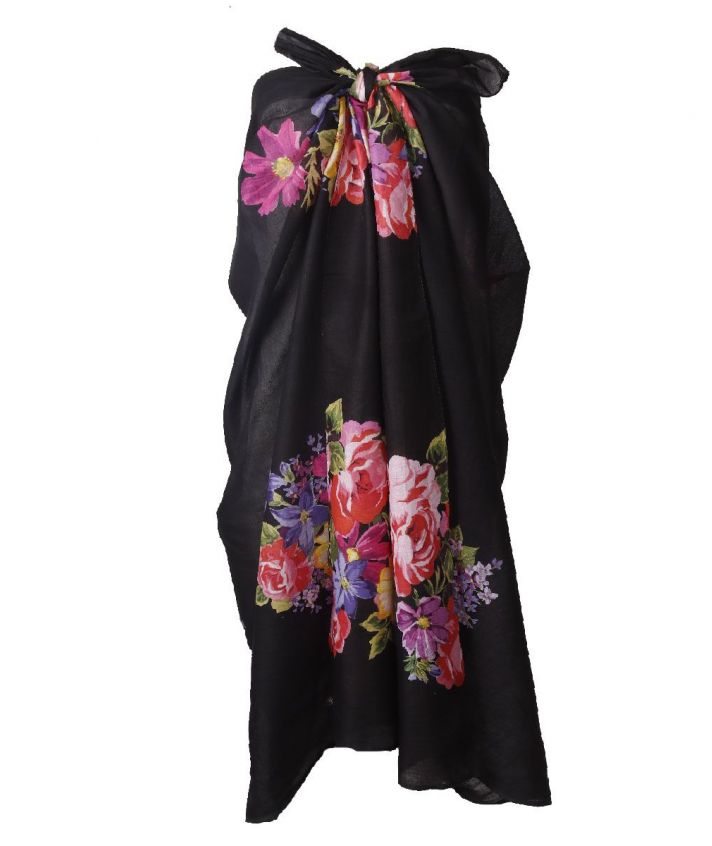 Evi katoenen sarong met diverse bloemen