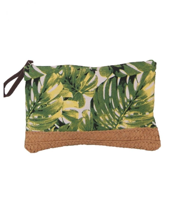 Etui tas met tropische bladeren