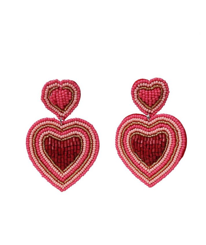 Statement oorbellen in de vorm van een hart