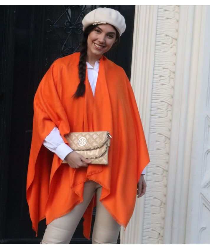 Effen omslagdoek in oranje