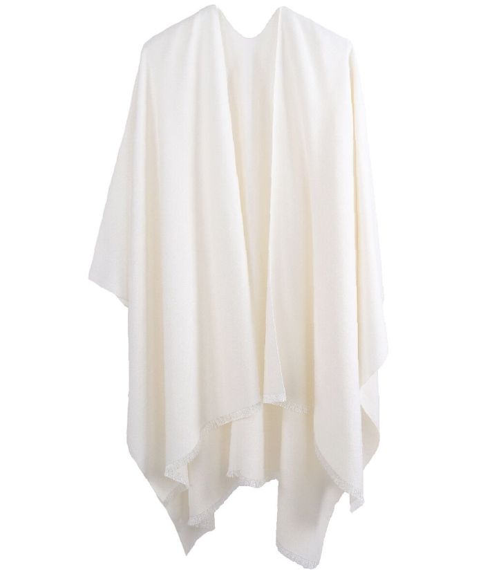 Ivoorkleurige omslagdoek 