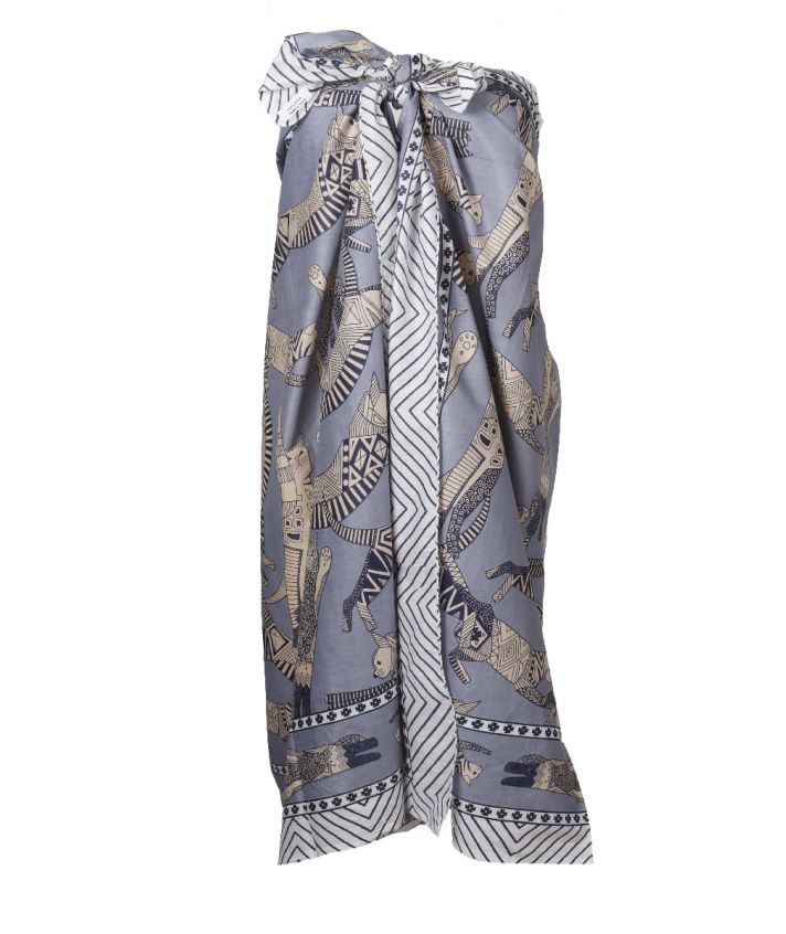 Sarong met kattenprint
