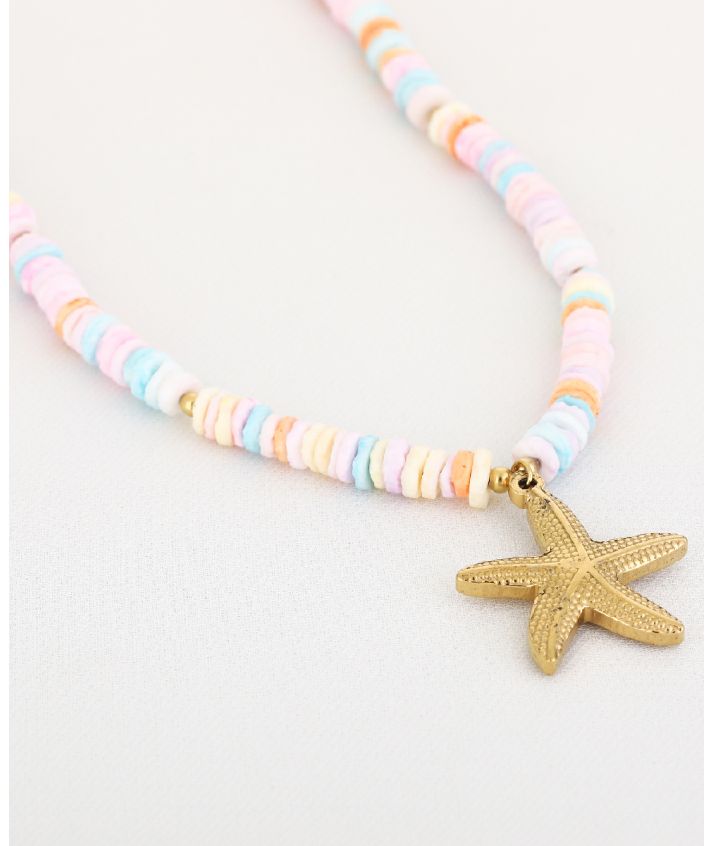 Kralenketting met zeester hanger