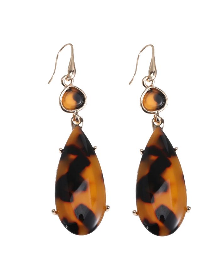 Leopard oorbellen hangers