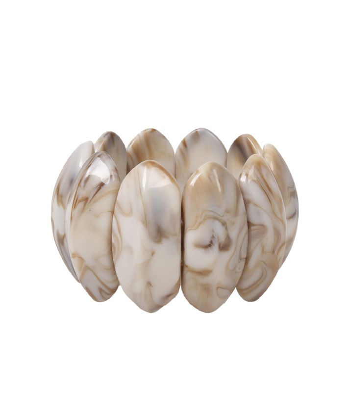 Statement armbanden met marmerlook
