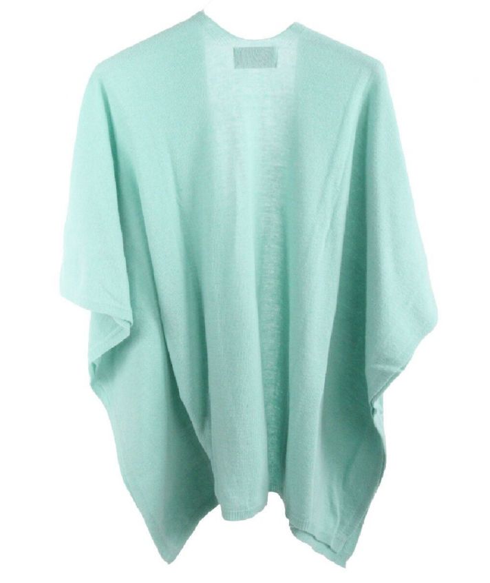 Mintgroene kasjmier-blend omslagdoek 