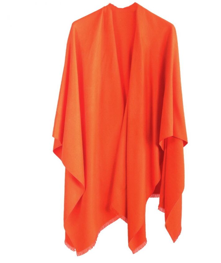 Effen omslagdoek in oranje