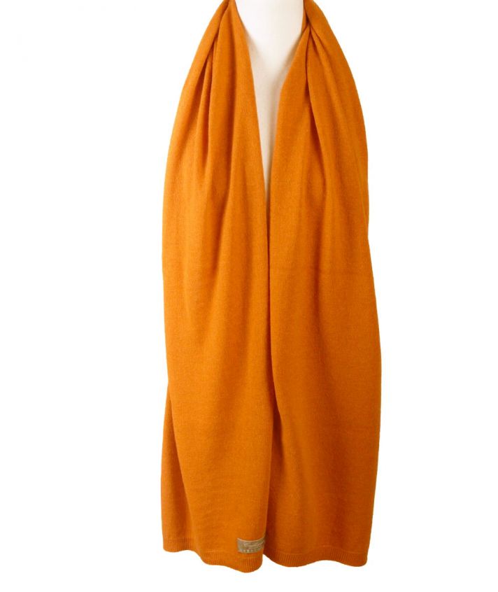 Oranje kasjmier-blend sjaal