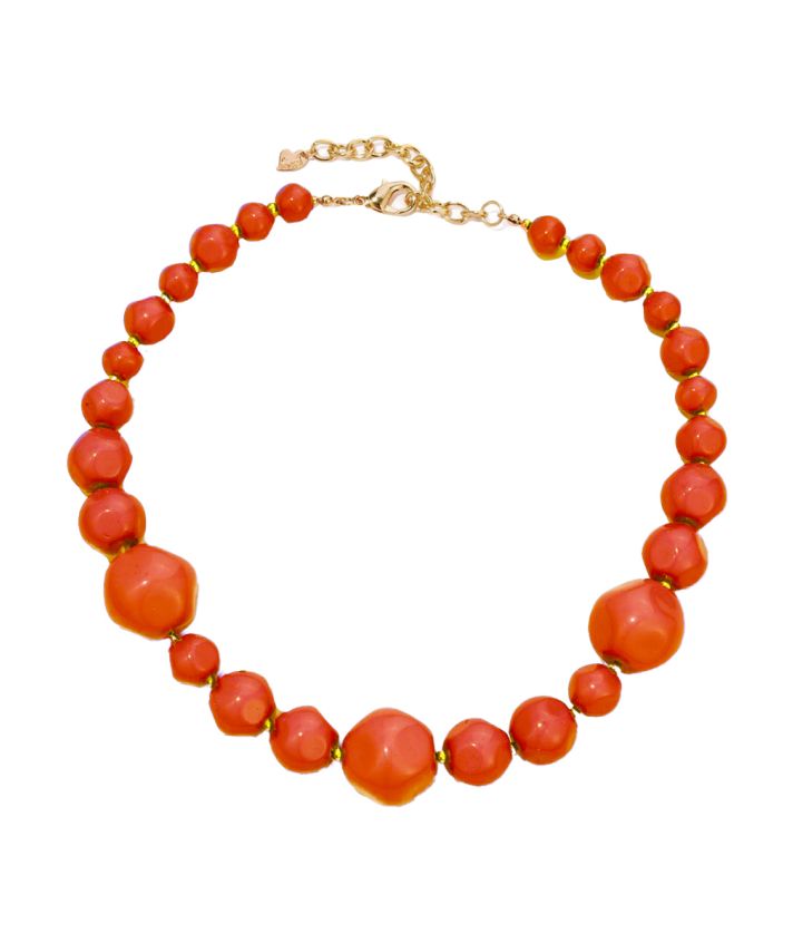 Chloe Kralenketting in oranje