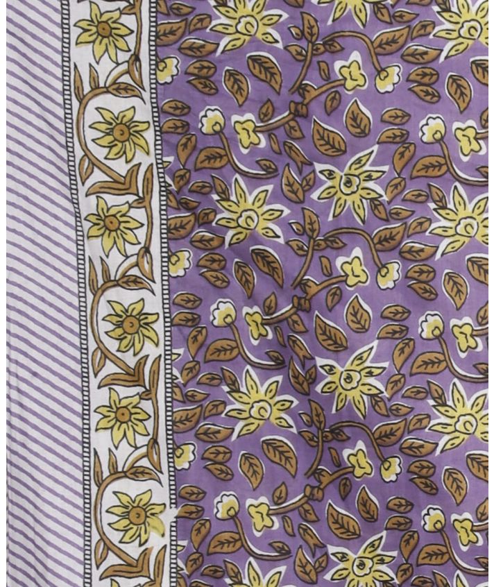 Reya sarong in lila met bloemenprint