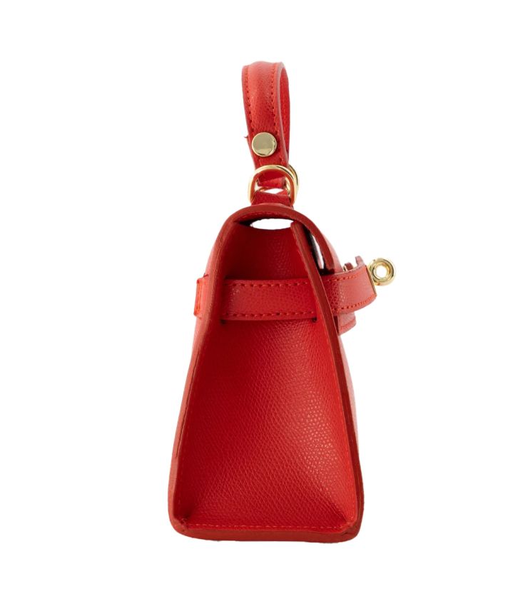 Livia lederen handtas in rood