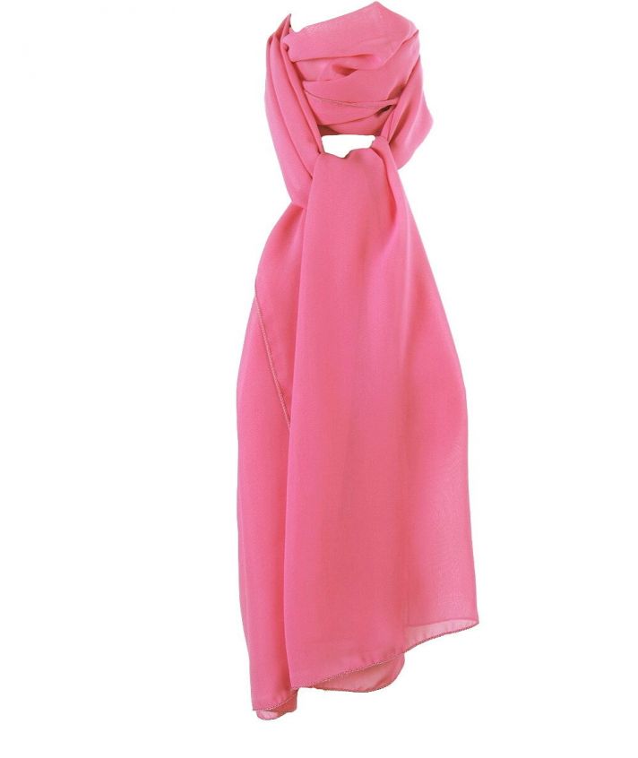 Zuurstok roze voile crêpe sjaal