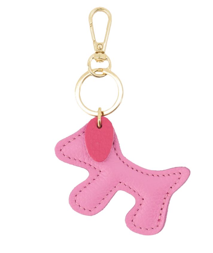 Tashanger hondje – Grain Leer in roze