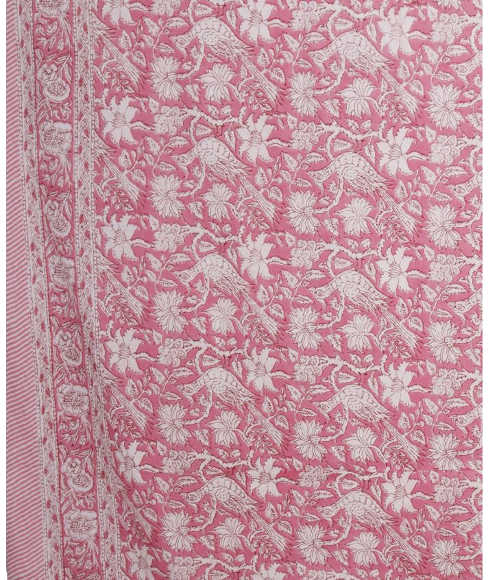 Kelly sarong in roze met bloemenprint