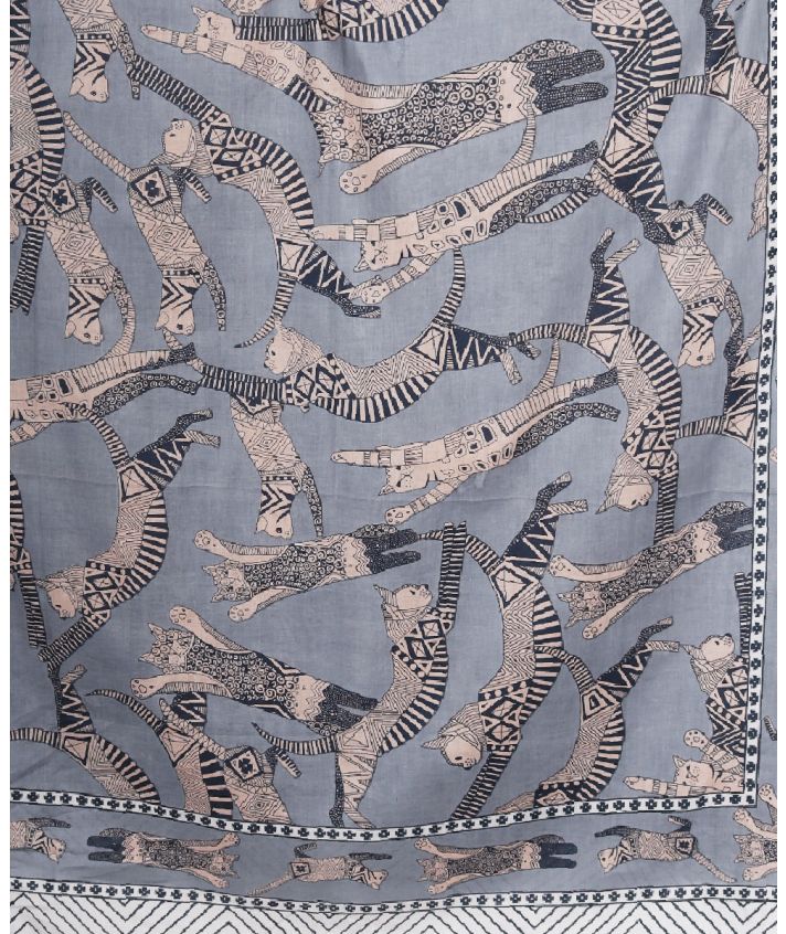 Sarong met kattenprint