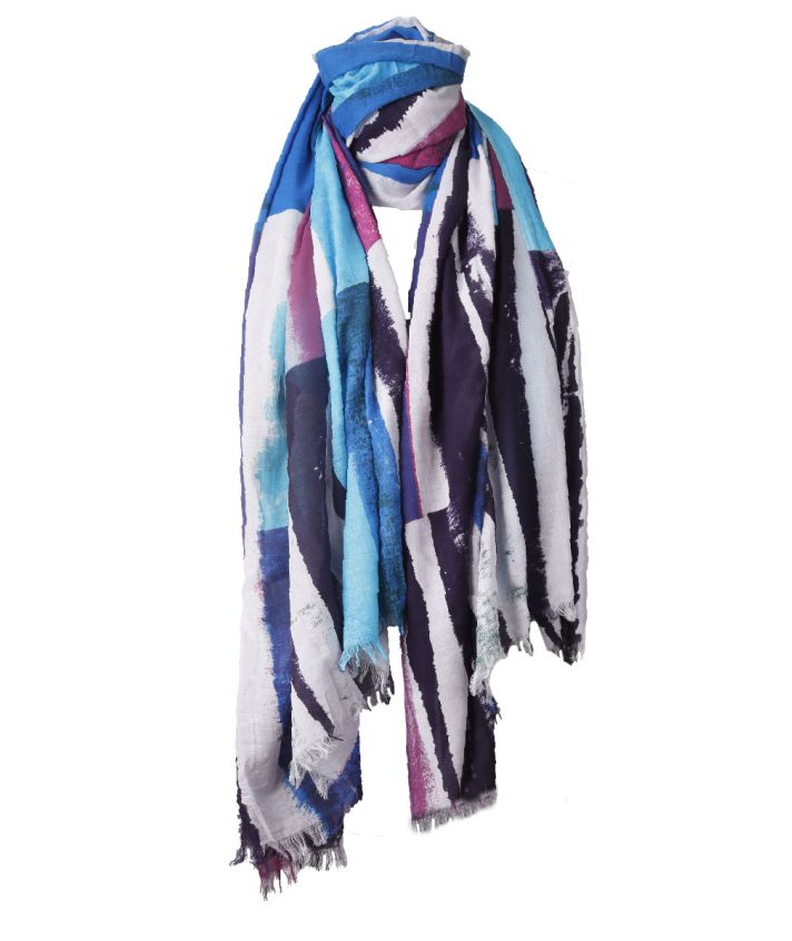 Sjaal met abstracte print