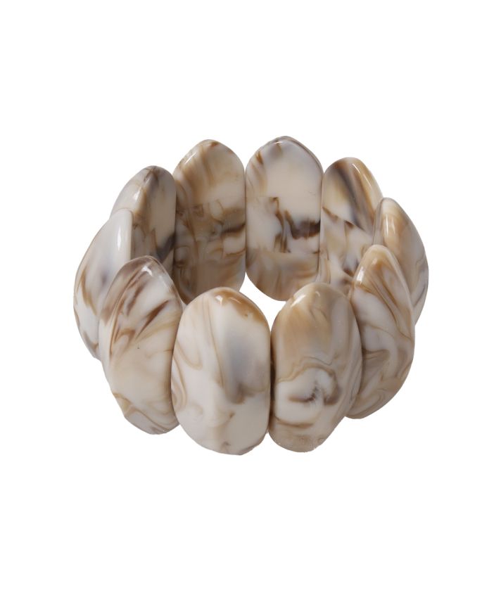Statement armbanden met marmerlook
