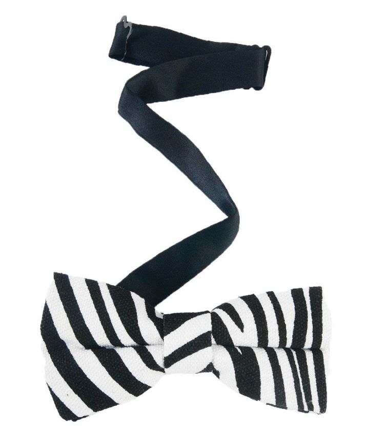 Vlinderstrik met zebra print