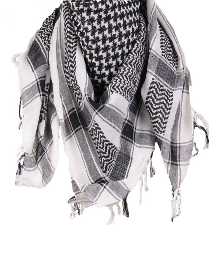PLO sjaal / Arafat sjaal in zwart-wit