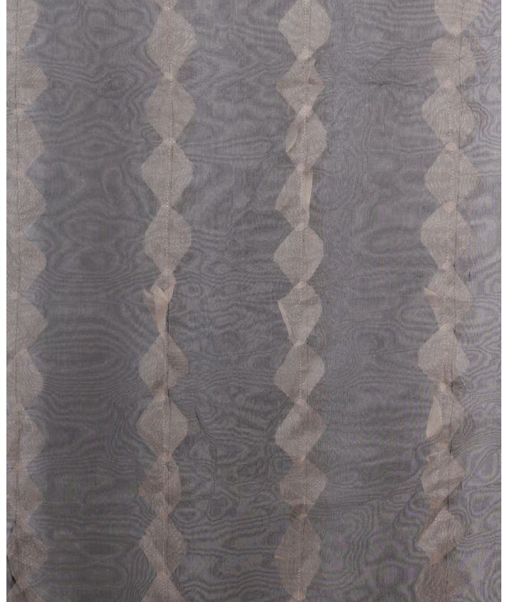 Zwarte stola met beige zigzagdetail
