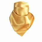 Vierkante satijnen sjaal in de kleur goud
