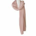 Kasjmier-blend sjaal/omslagdoek in licht-oudroze
