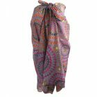 Taupe kleurige sarong met edelstenen print