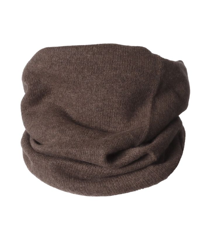 Donker taupe colsjaal van 100% kasjmier