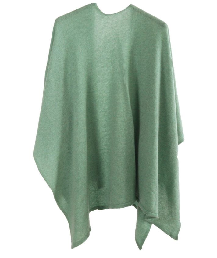 Omslagdoek van 100% kasjmier in blauw