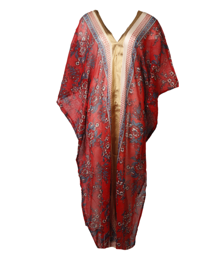Lange katoenen 'Lilly' kaftan 