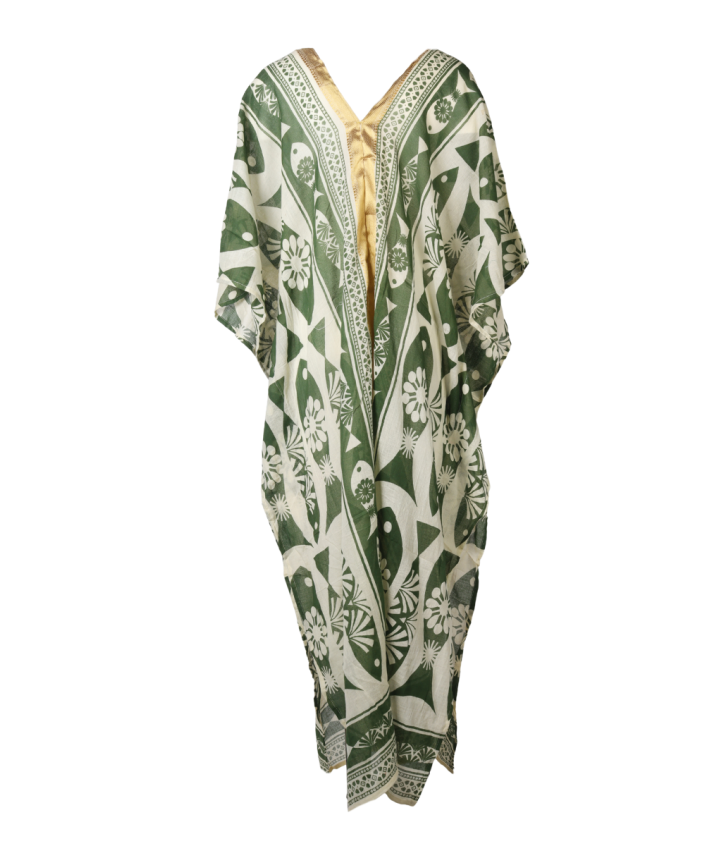 Lange katoenen 'ELISA' kaftan 