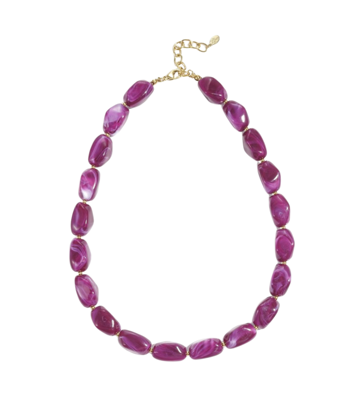 Lizza kralenketting in paars