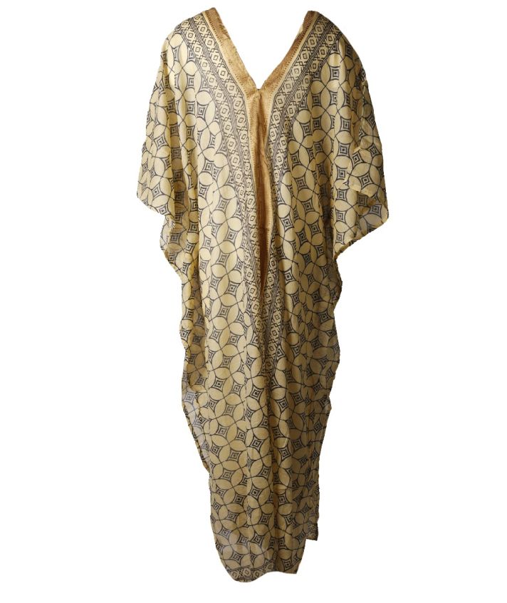 Lange katoenen 'Daisy' kaftan 