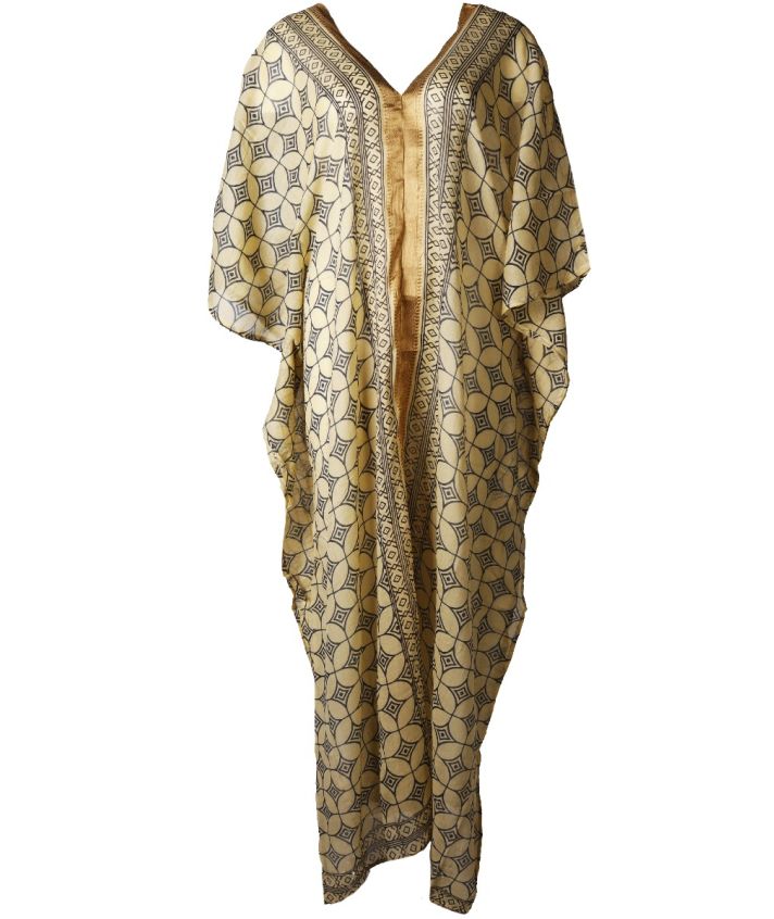 Lange katoenen 'Daisy' kaftan 