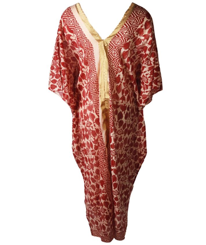 Lange katoenen 'Denise' kaftan 