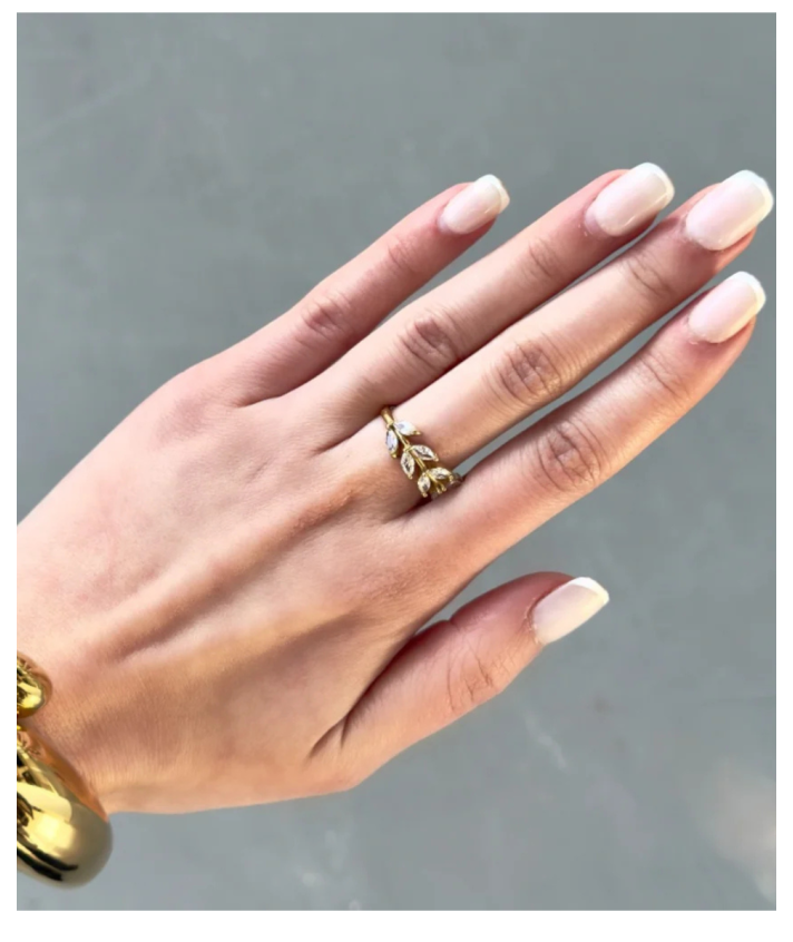 Flora strass ring