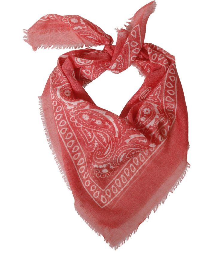Klassieke bandana sjaal in rood