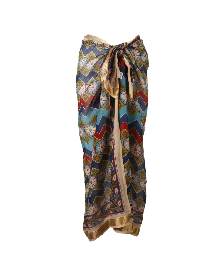 Sarong met zigzag print