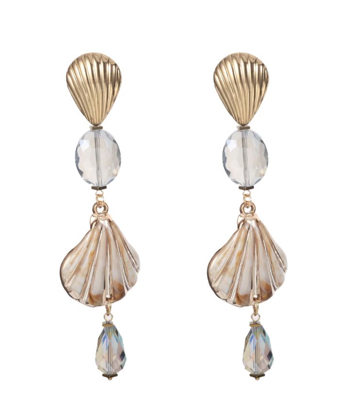 Statement schelpen oorbellen