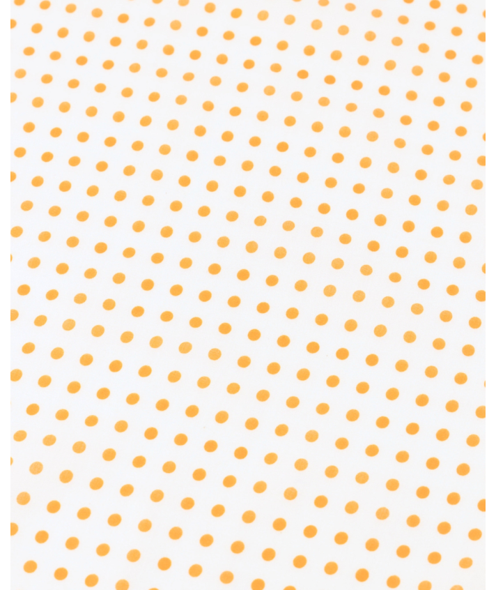 Stippenprint sjaaltje van zijde katoen in oranje