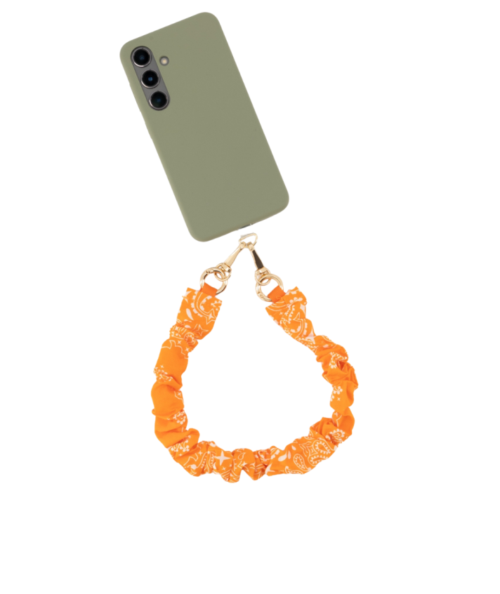 Bandana telefoonkoord in oranje