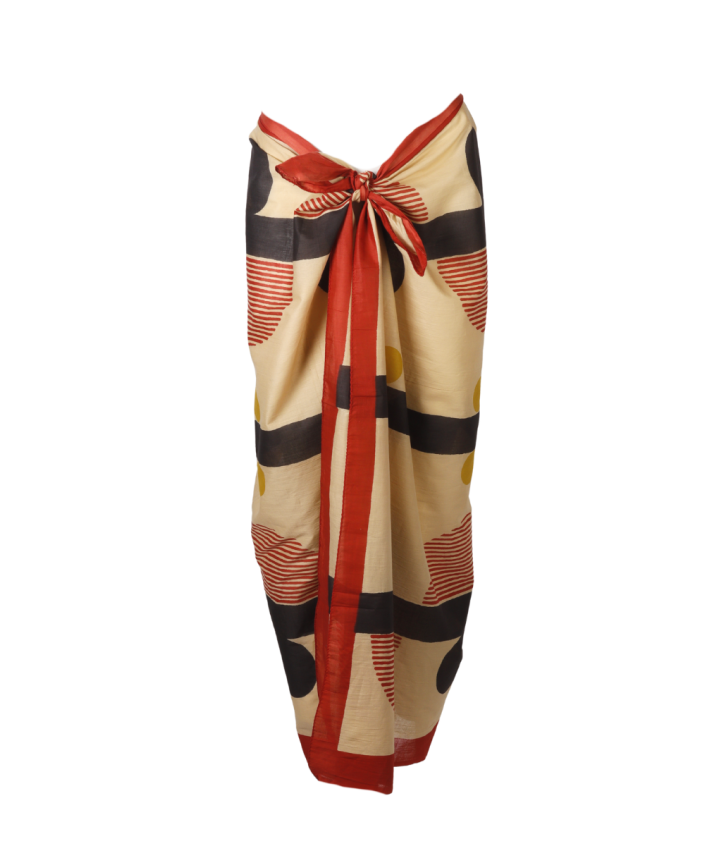 Sarong met grafische print