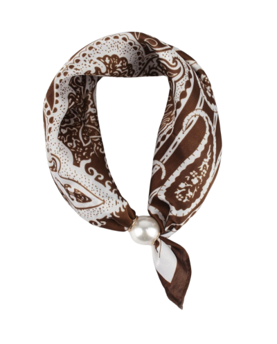 Bandana sjaaltje met parel sluiting