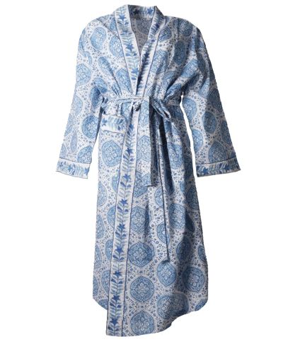 Lange kimono met bloemenprint