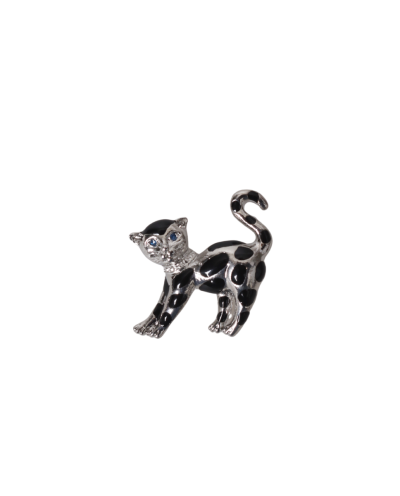 Luipaard broche in zilver