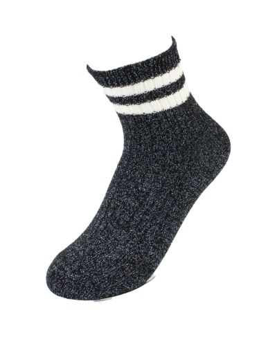 Donkerblauwe glitter enkelsokjes