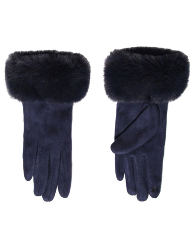 Handschoenen met kunstbont randje
